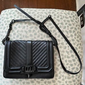 Rebecca Minkoff - Chevron Quilted Small Love Crossbody